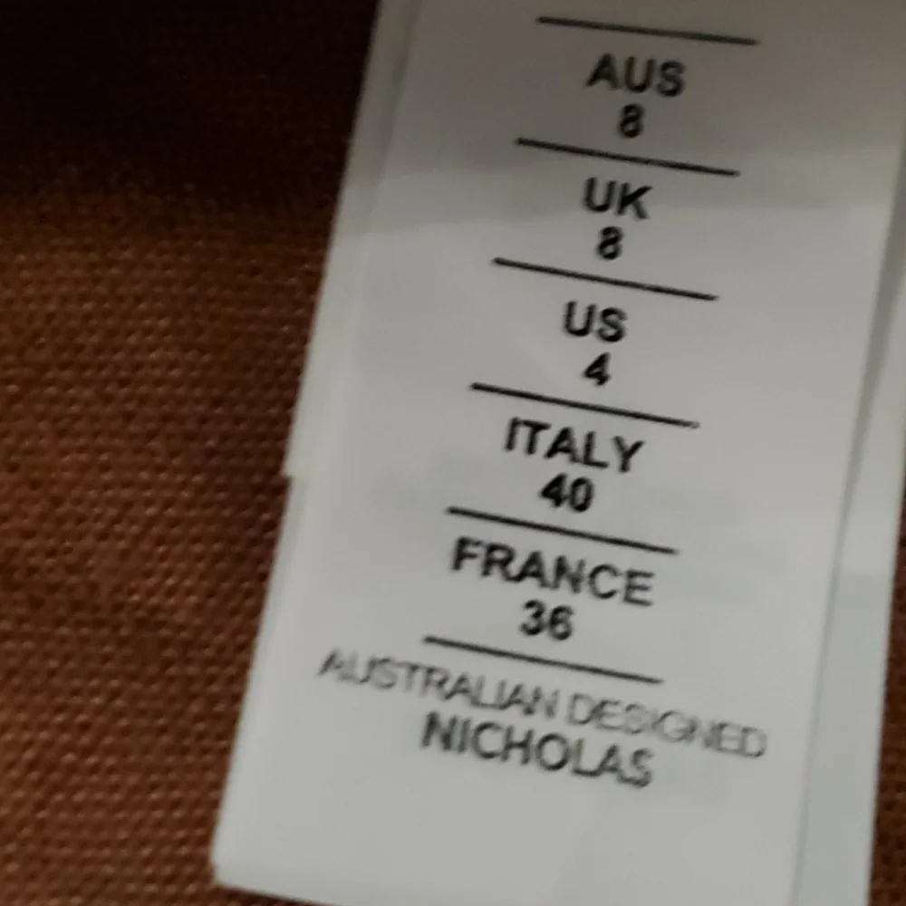 Nicholas Asilah Tie-Front Midi Linen Dress sz 4 NWT - Picture 11 of 14